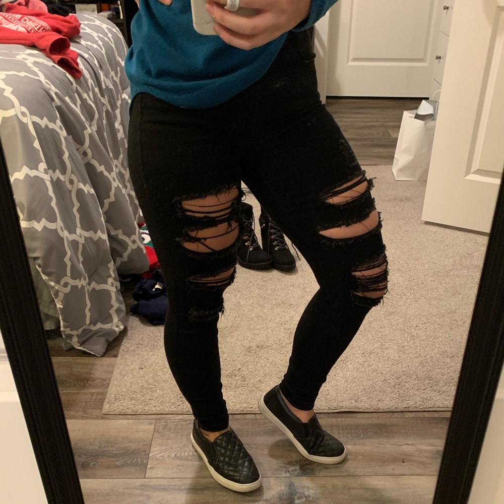 Black AE ne(x)t level curvy high waisted jegging